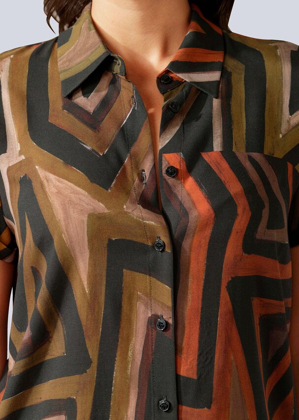 Bluse mit Ethno-Druckdessin 5