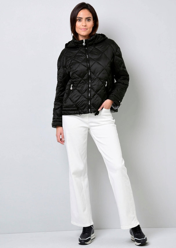 Jacke mit Tunnelzugdetails am Saum und Ärmel 1