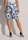 Linnen bermuda met bloemenprint thumbnail 5