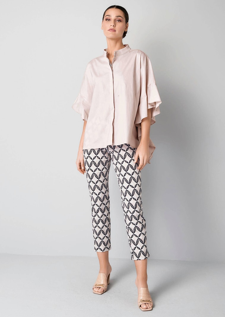 Oversizedbluse mit großem Volantärmel