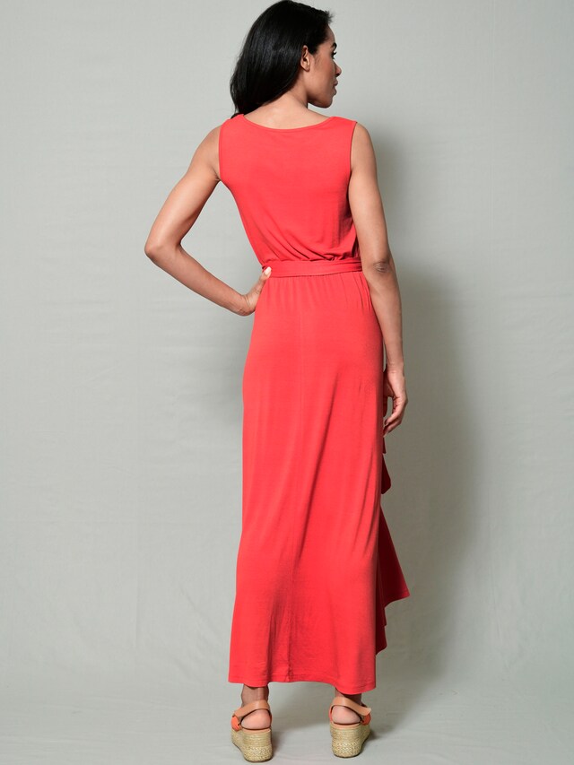 Strandkleid mit großem Blumendruck 1