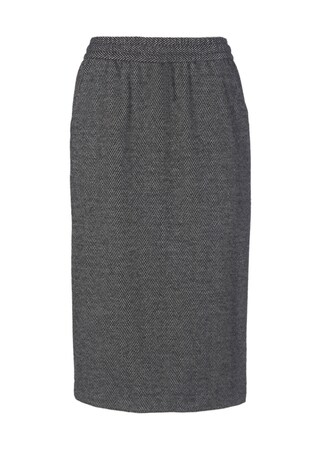 zwart / wit Mooi te combineren rok met elastische tailleband