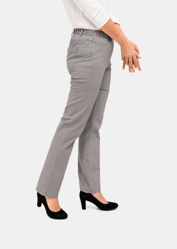 Klassieke jeans LOUISA met elastische tailleband 3
