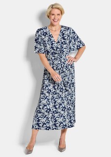Elegantes Plisseekleid in Wickeloptik thumbnail 1
