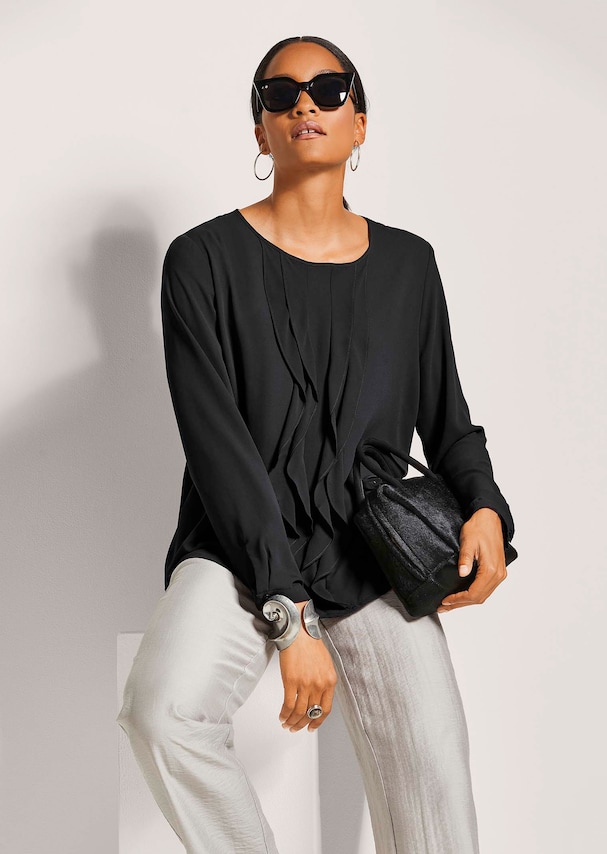 Leichte Rundhals-Bluse 3