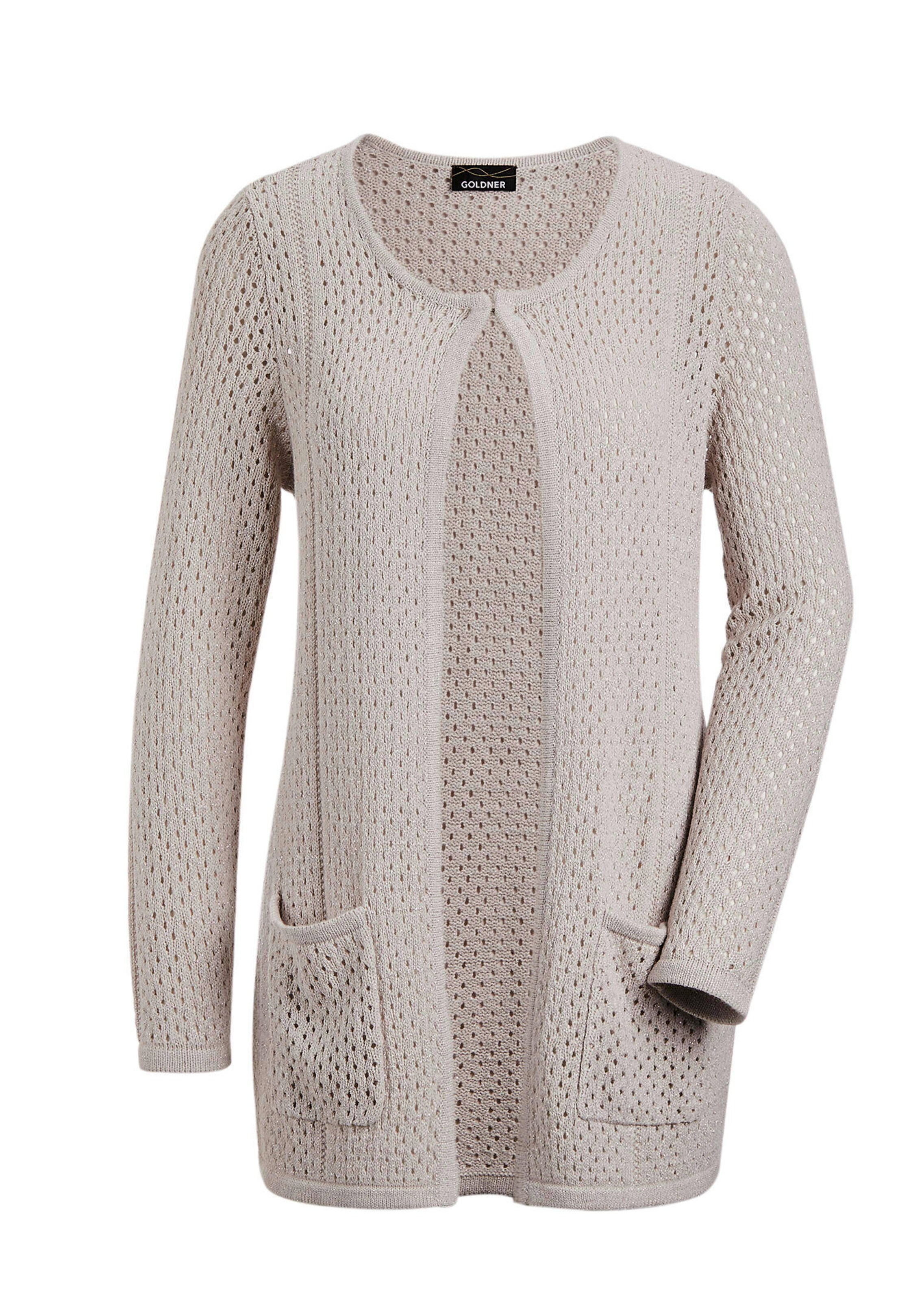 Veste en tricot au motif ajouré