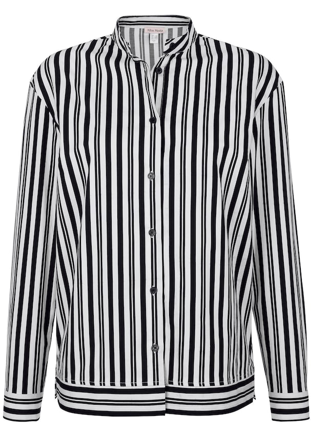 Streifenbluse mit Knopfleiste 5