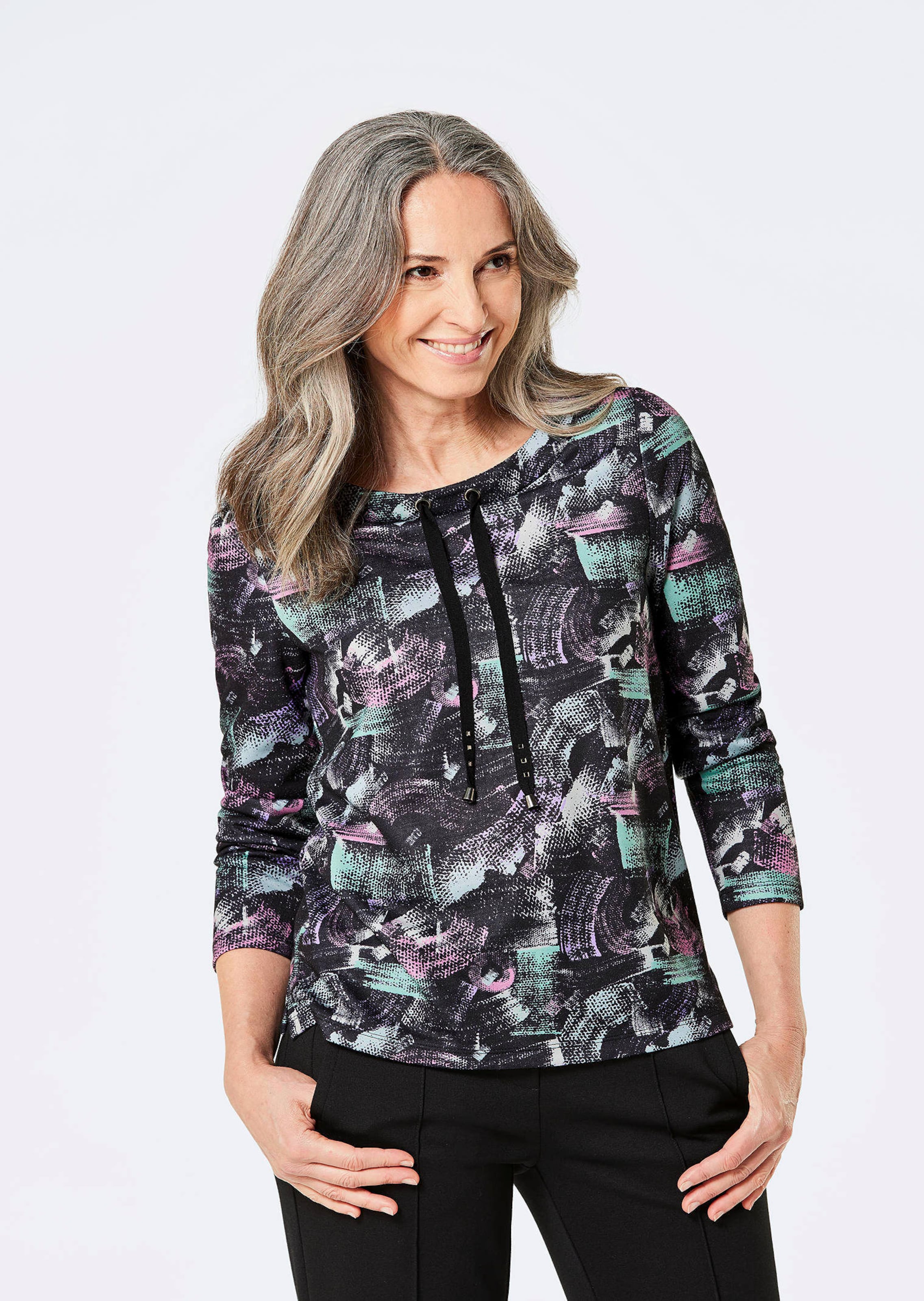 Sweatshirt met all-over print