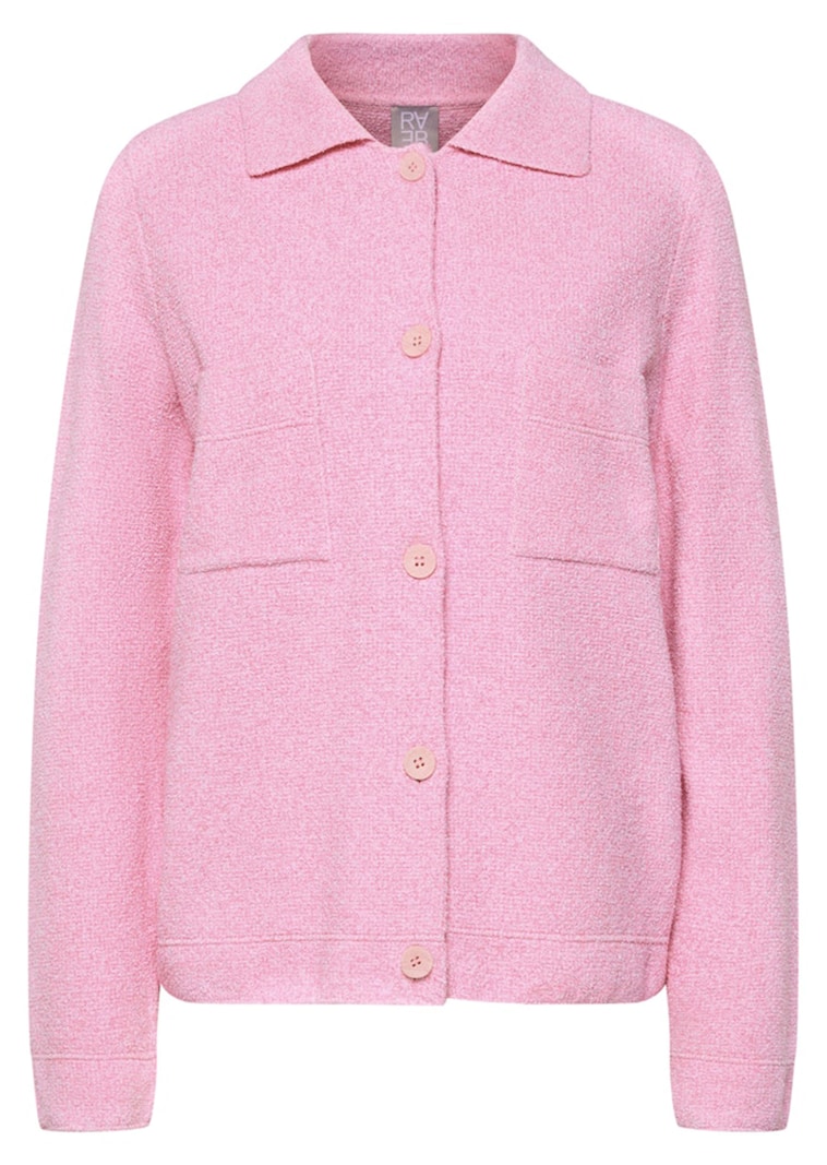 Strickjacke im Hemdblusen-Stil