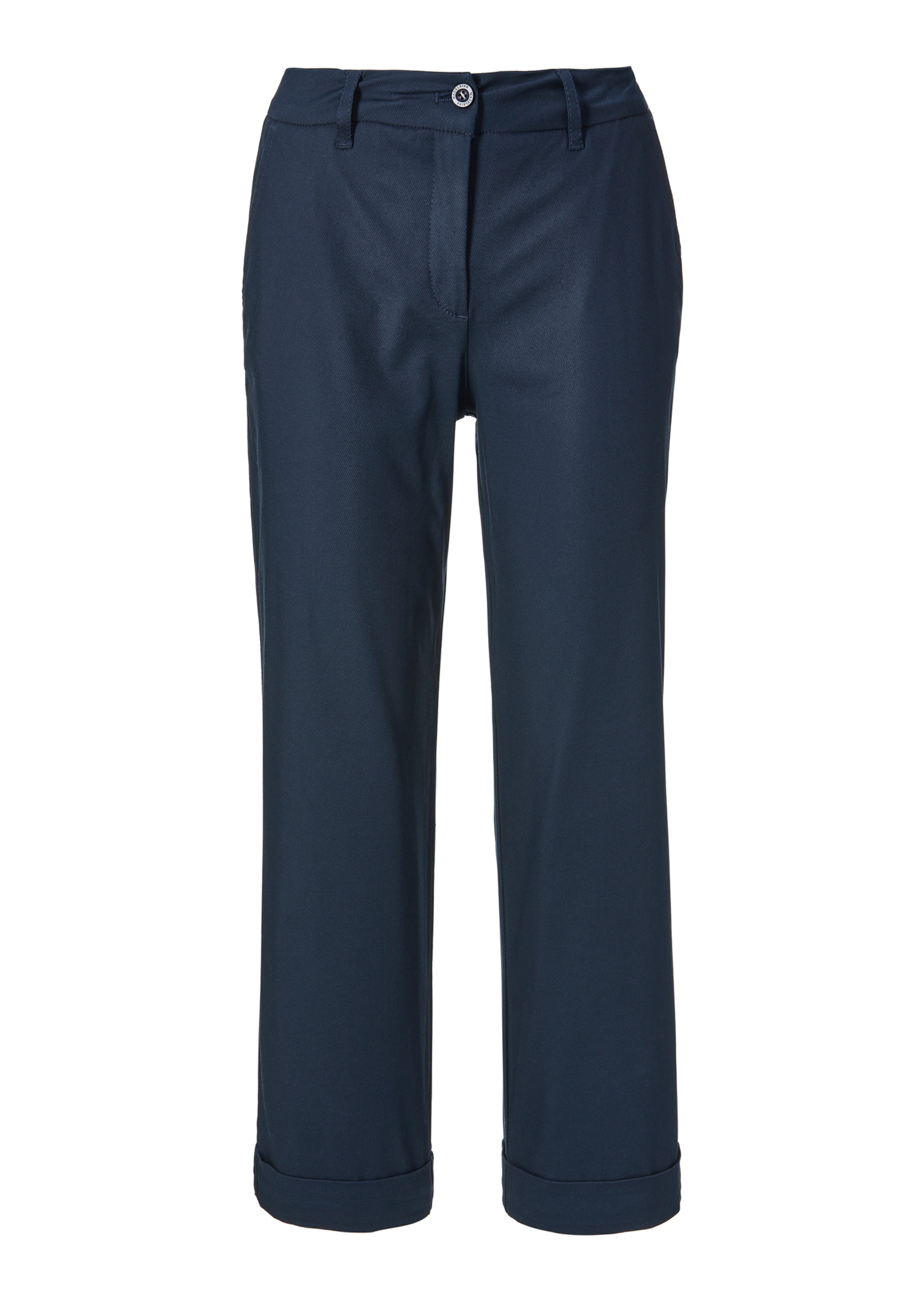 Shortened chinos in a striped design
