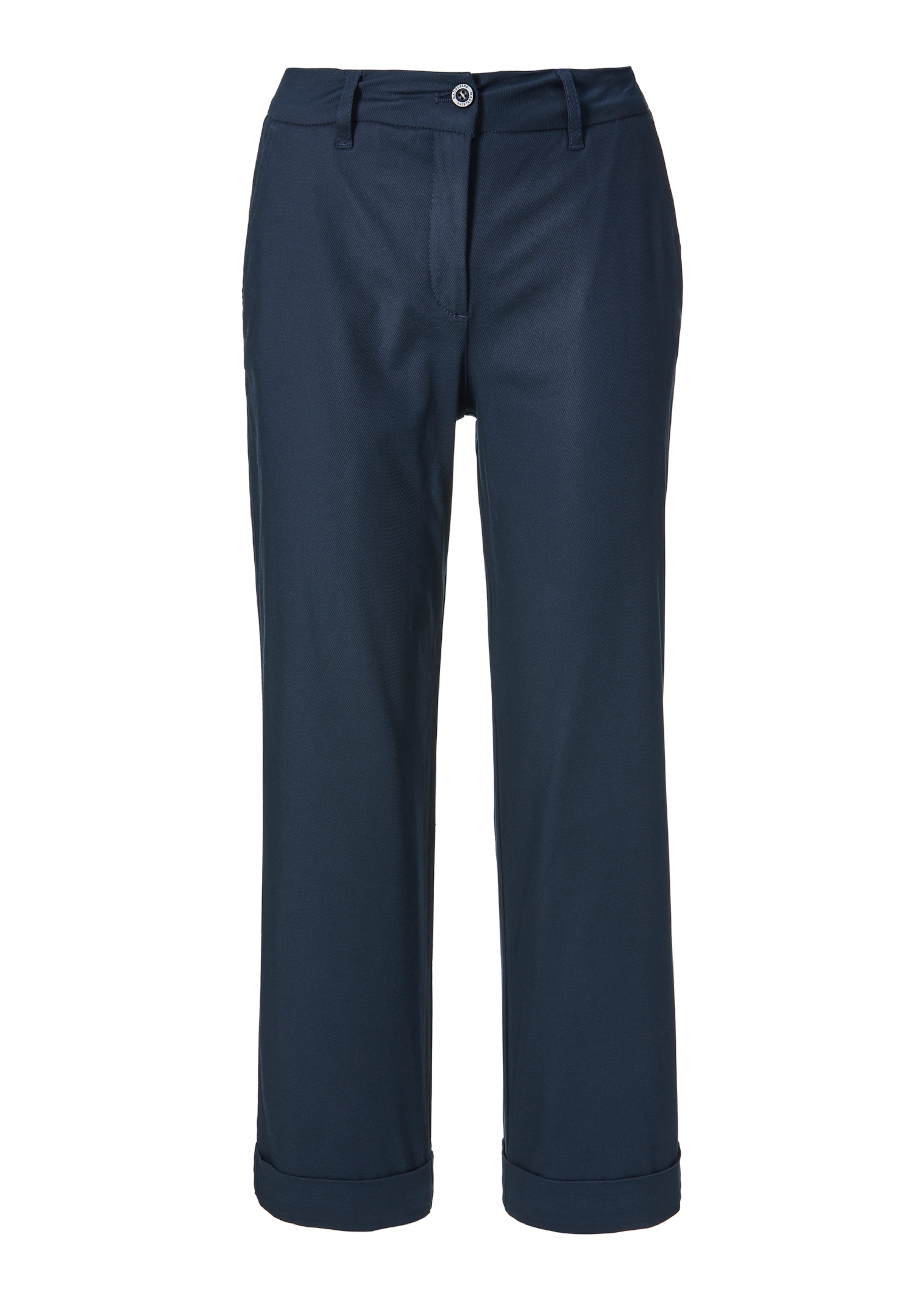 Shortened chinos in a striped design