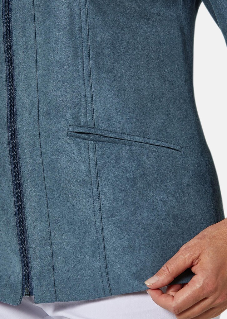 Pflegeleichte Lederimitatjacke