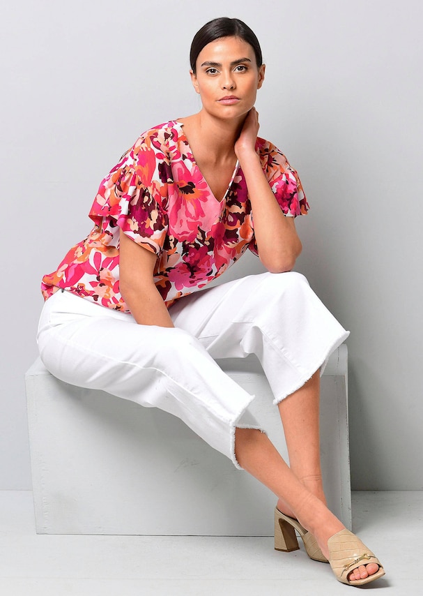 Bluse mit Volant am Ärmel 3