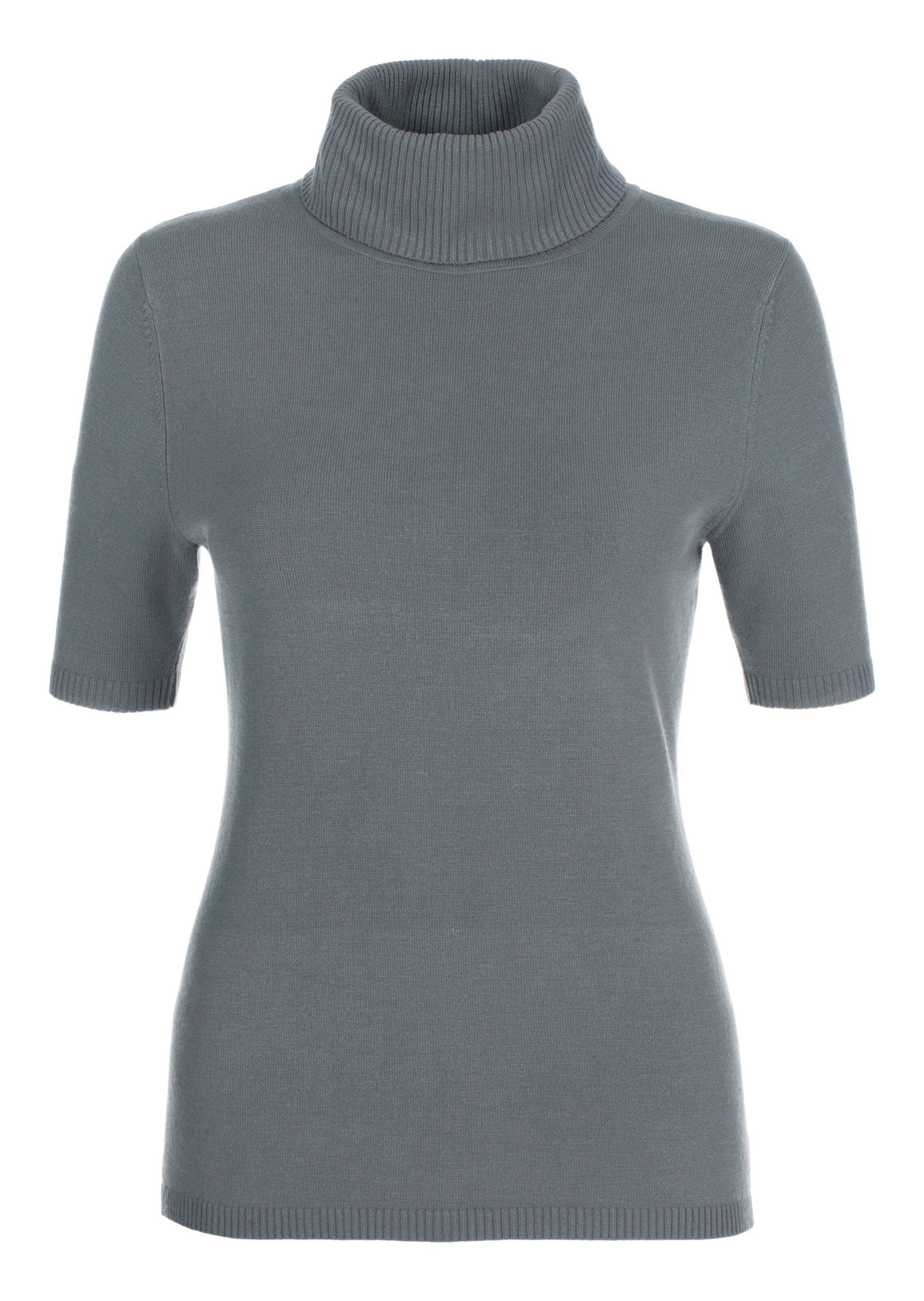 Rollkragenpullover mit kurzem Arm
