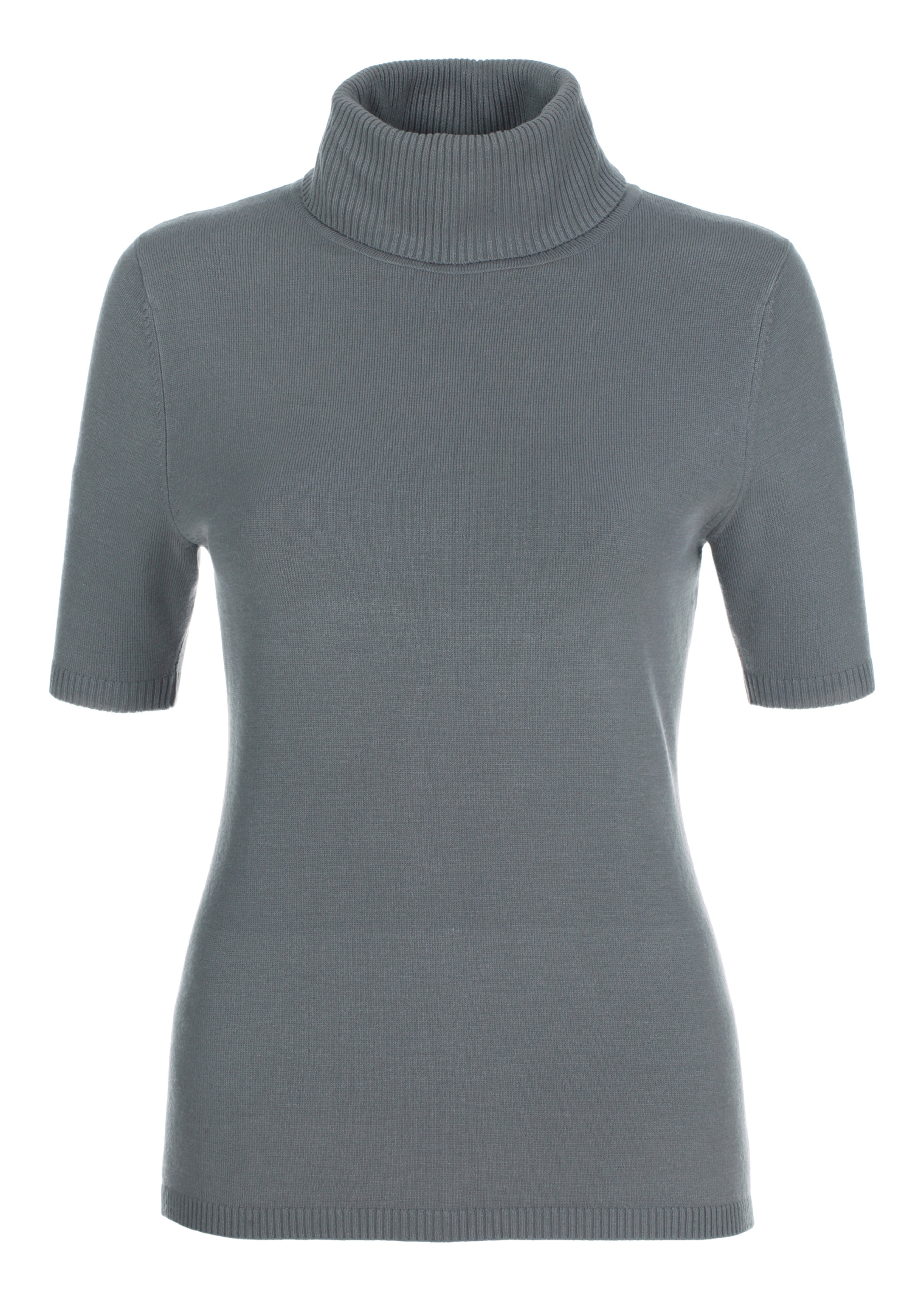 Rollkragenpullover mit kurzem Arm