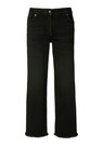 7/8-Jeans mit Fransensaum in Culotte-Form thumbnail 1