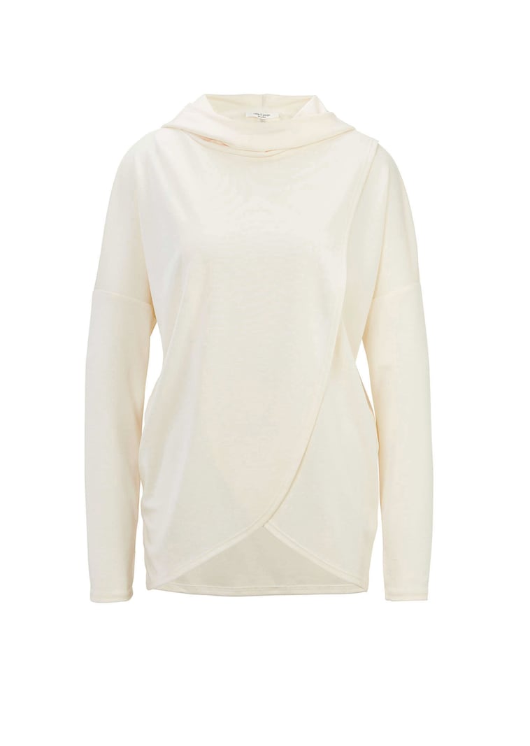 Langarmshirt in Tulpenform mit Kapuze