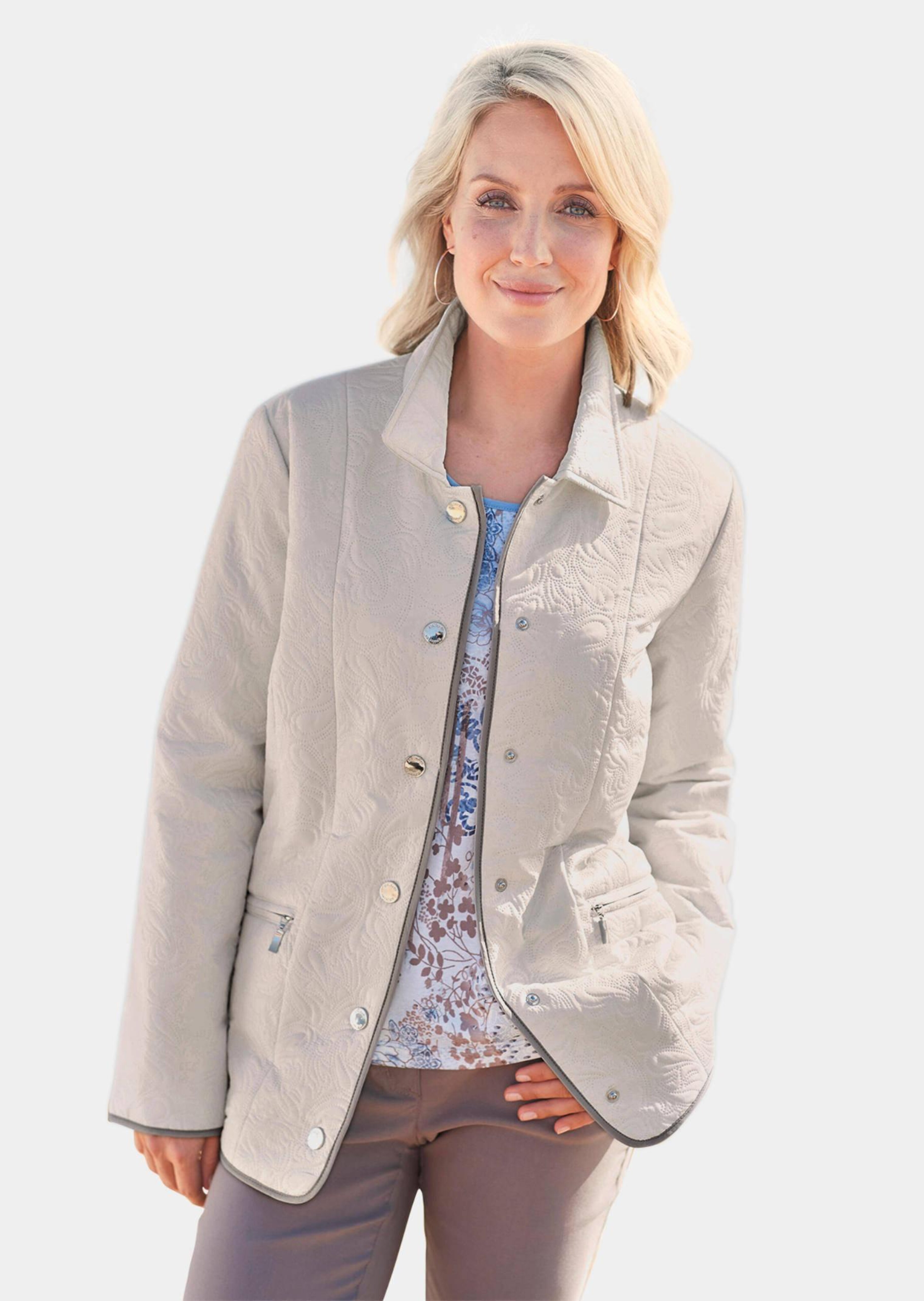 Jacke mit aufwendiger Prägung