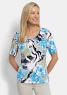 T-shirt en viscose avec un mélange de motifs attrayant thumbnail 1