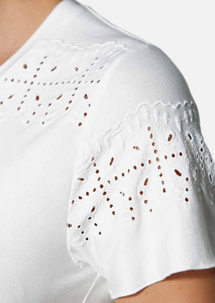 Shirt with eyelet embroidery 4