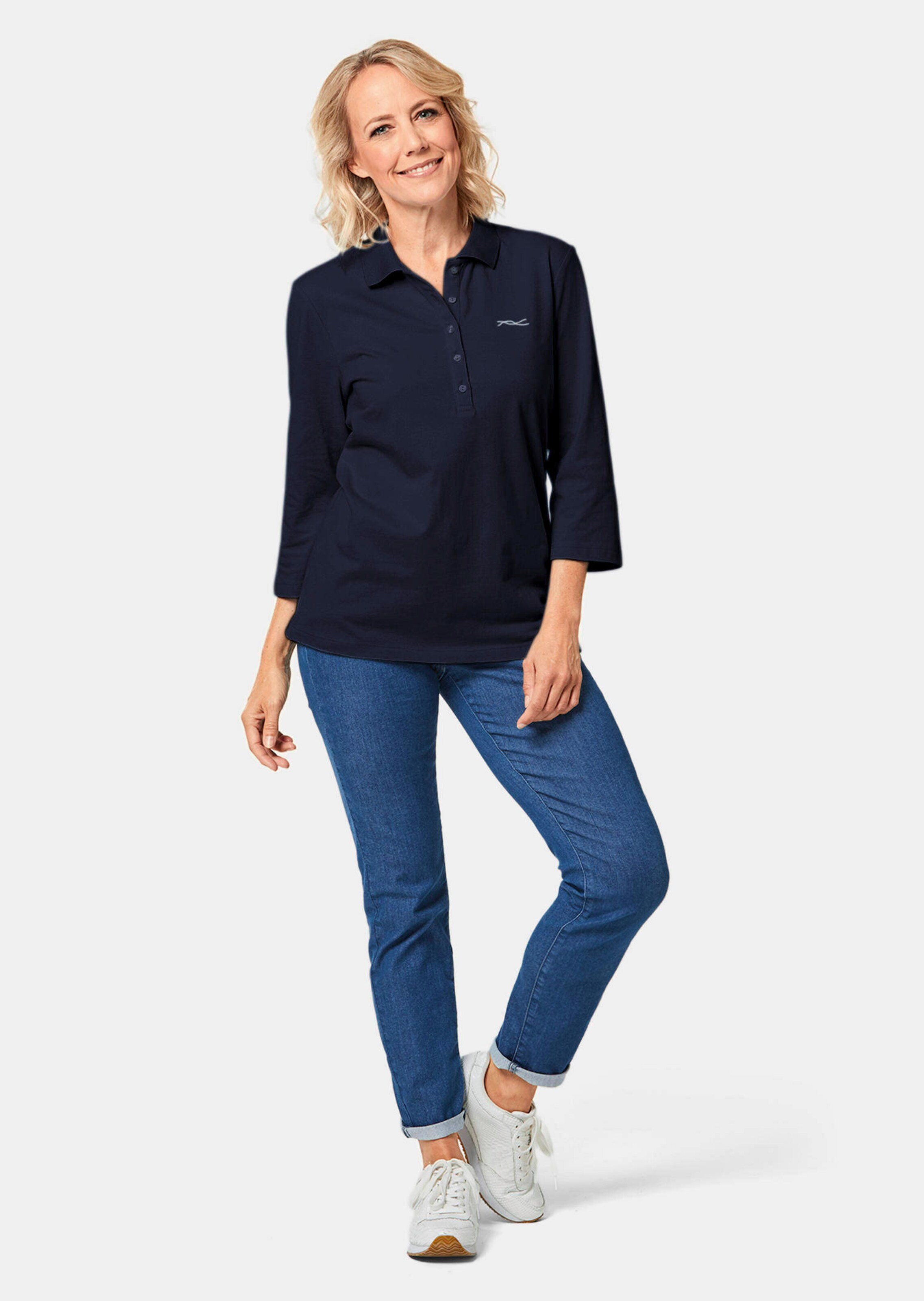 Polo piqué haut de gamme - marine - Gr. 56 de Goldner Fashion