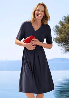 Robe en jersey à encolure en V thumbnail 7