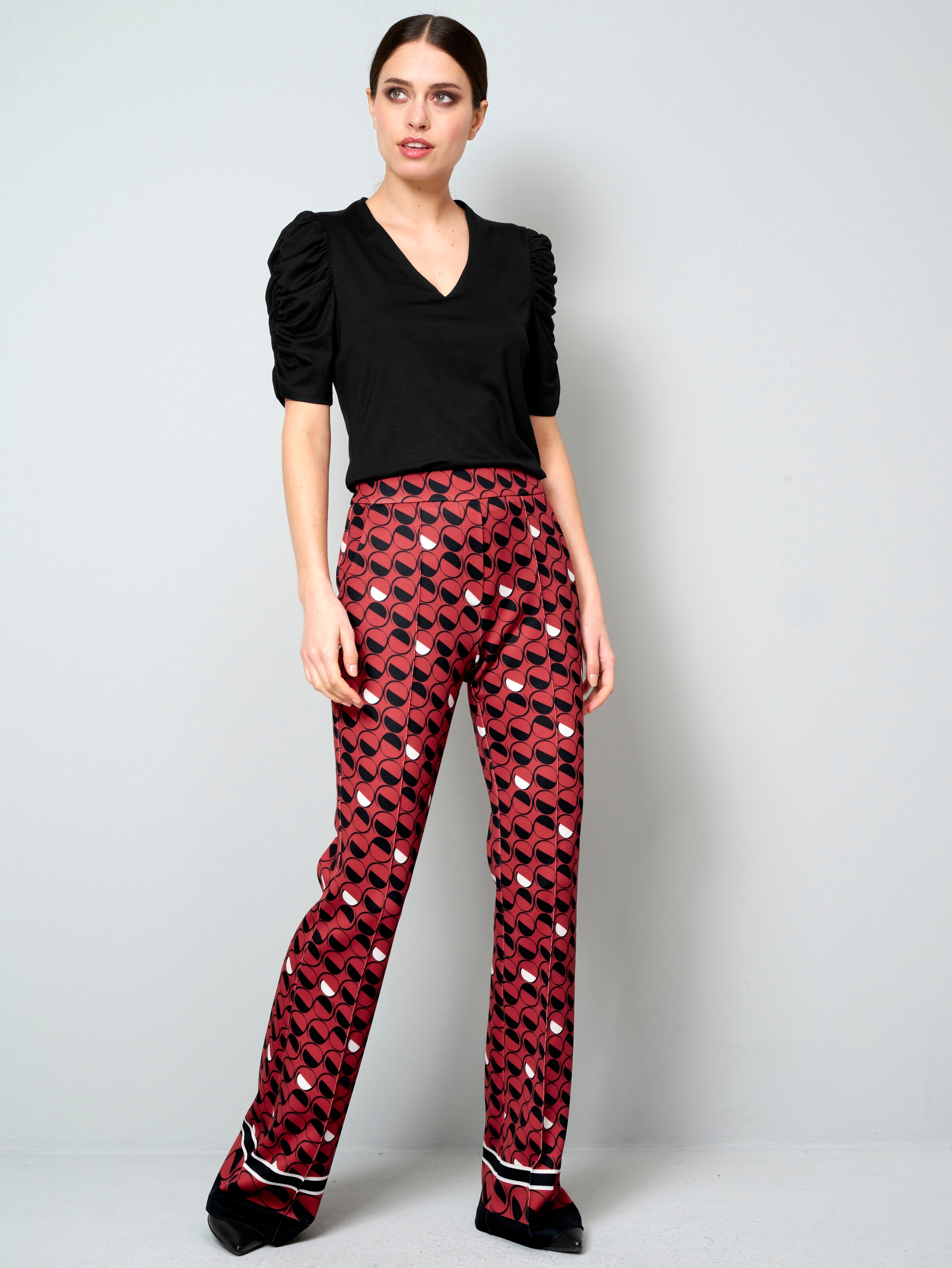 Druckhose mit Bordüre