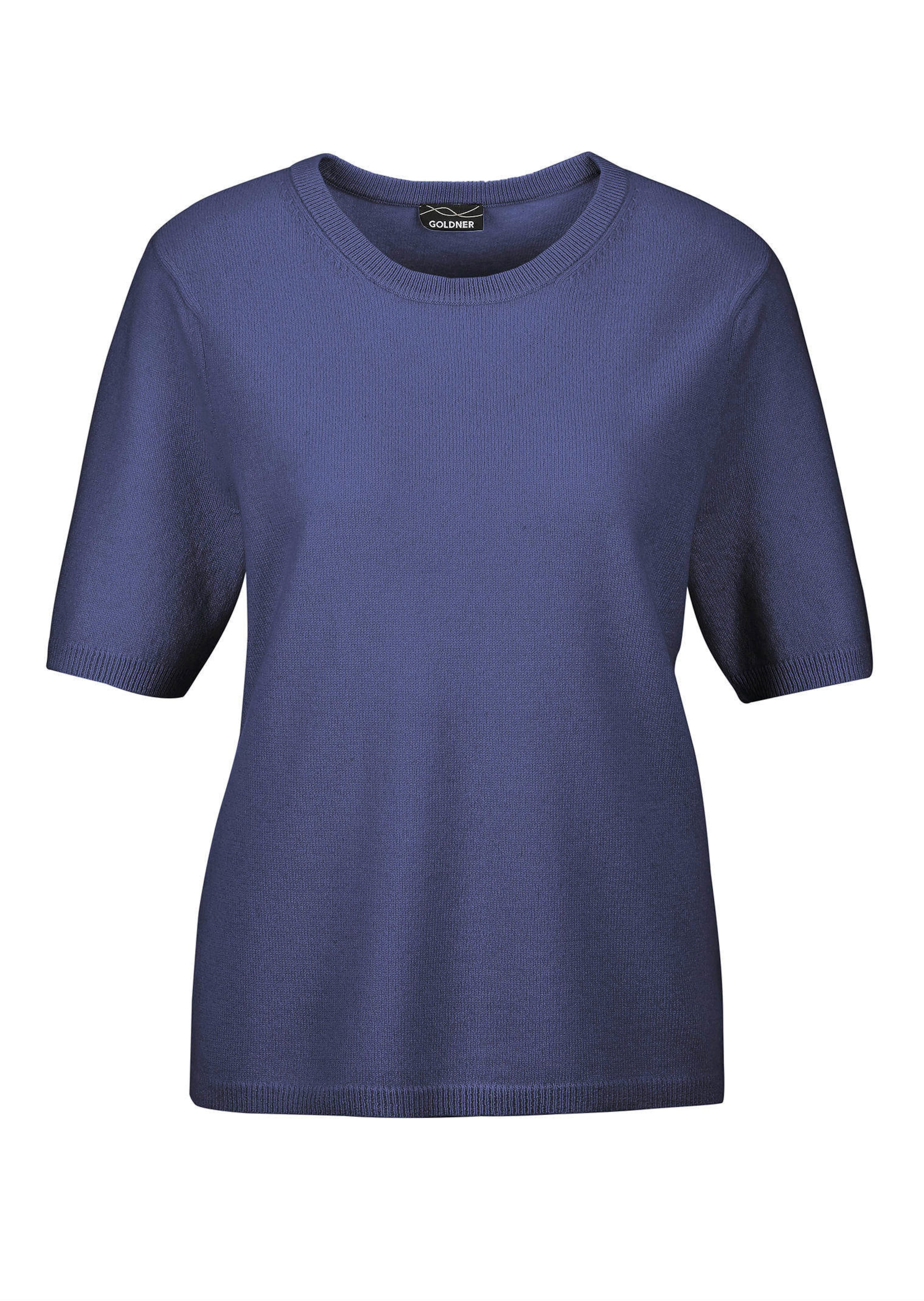 Halbarmpullover mit Rundhals aus Kaschmir