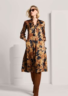 Schluppen-Kleid mit Allover-Blütenprint thumbnail 4