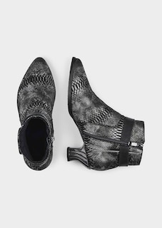 Stiefelette mit Snake-Print thumbnail 2