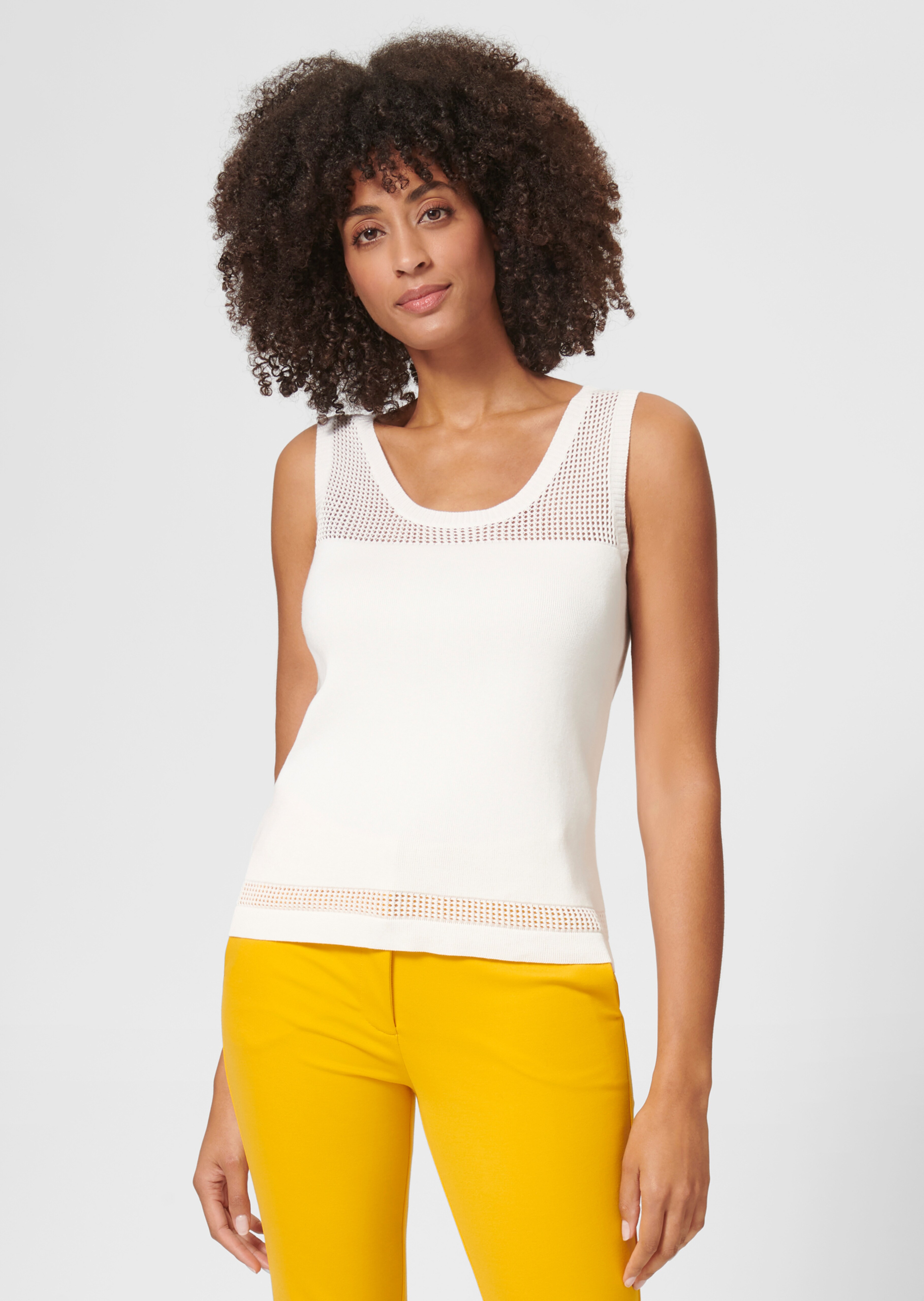 Top en maille. Pur coton