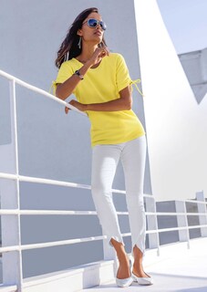 Sweatshirt with piqué texture and gathered effect thumbnail 2