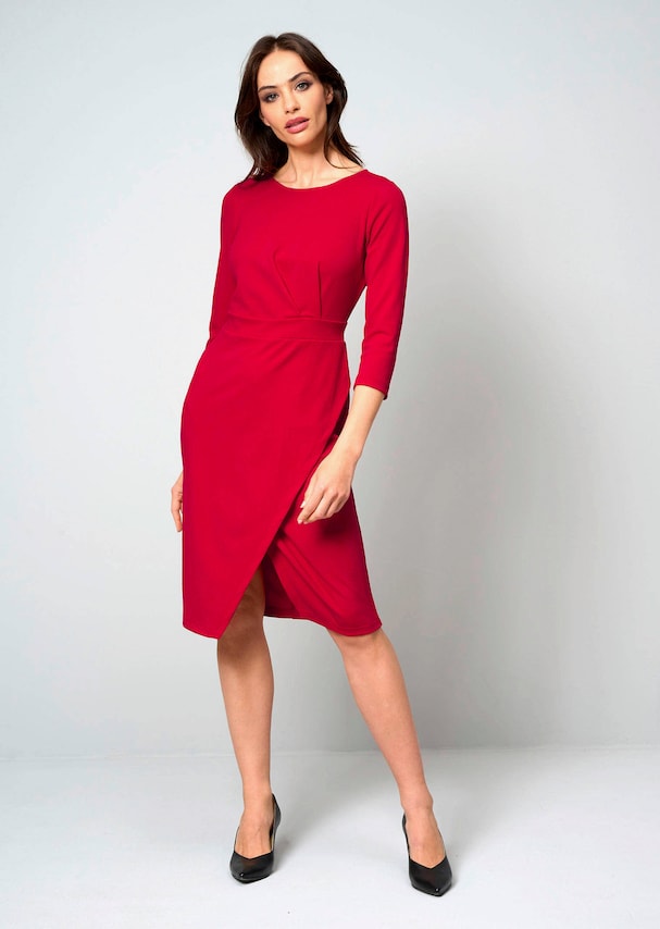 Jerseykleid mit Gehschlitz 1