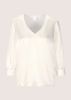 Blusenshirt aus Seidenstretch mit V-Ausschnitt thumbnail 6