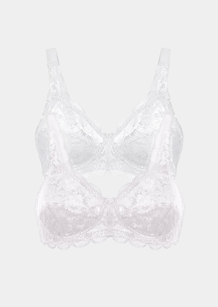 Twee beha's zonder beugels