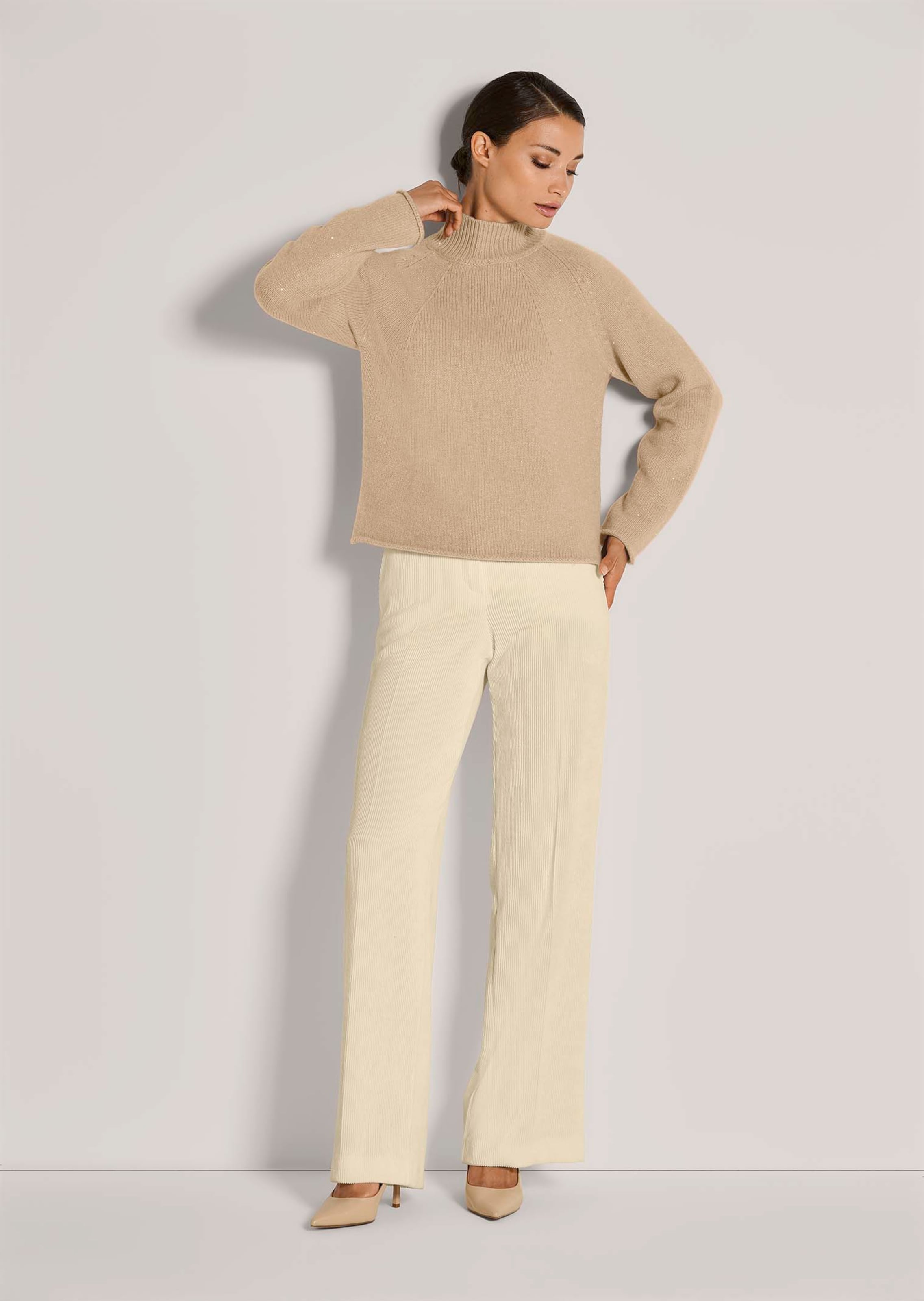 Pullover mit Glanzeffekt