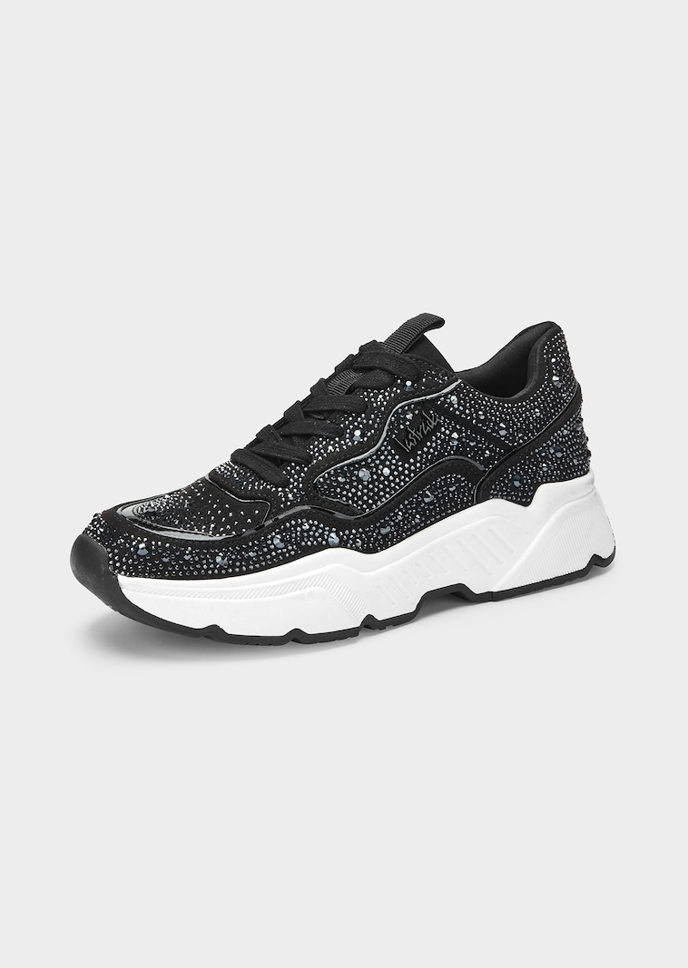 Sneaker mit Schmucksteinen
