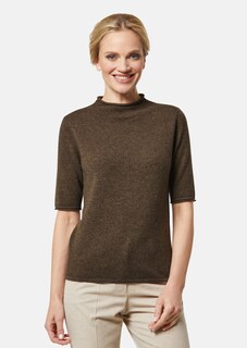 Kaschmirpullover mit kurzen Ärmeln thumbnail 1