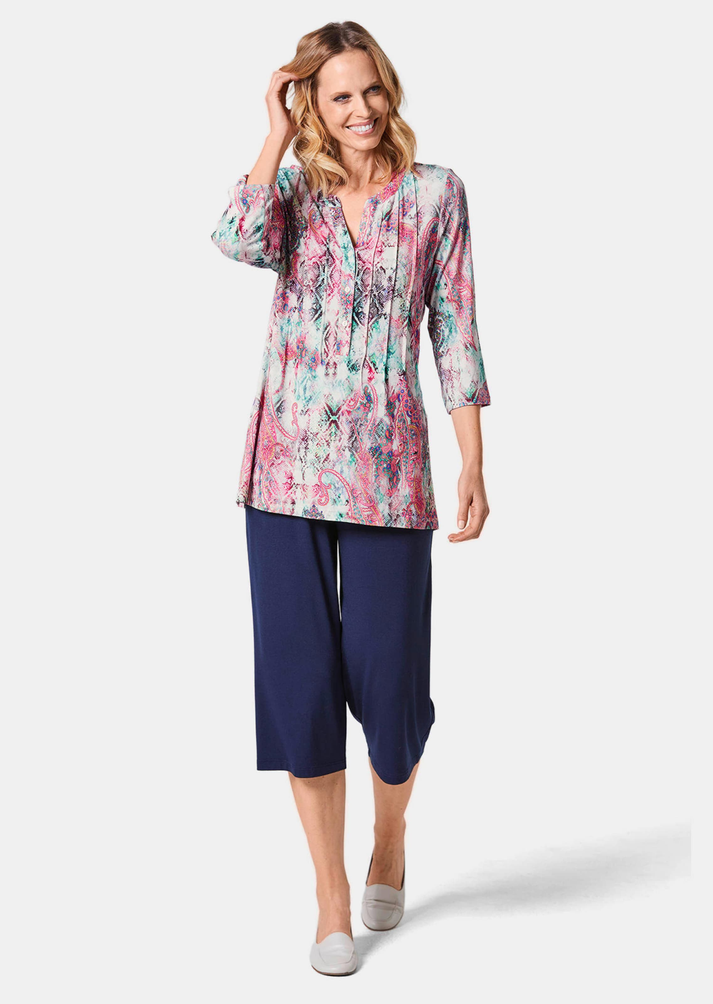 Tunique imprimée - bunt / à motifs - Gr. 56 de Goldner Fashion