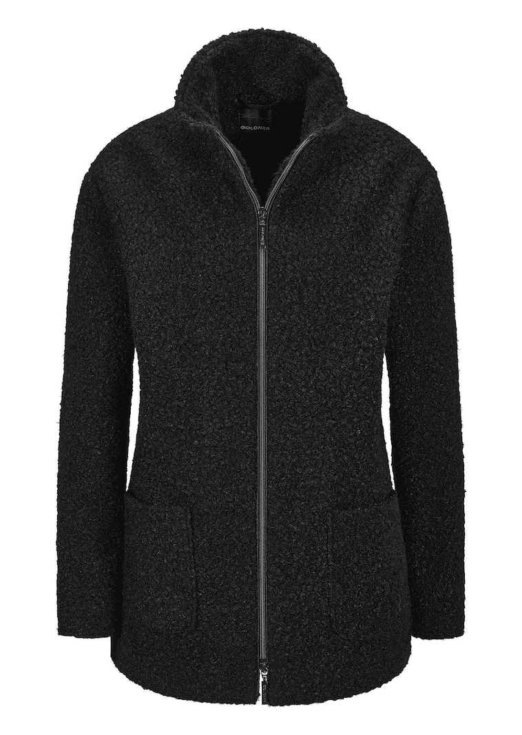 Teddy Jacke mit Stehkragen