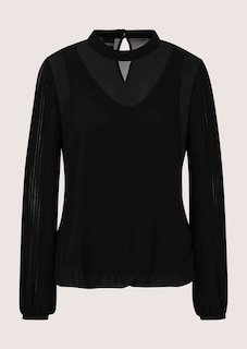 Bluse mit plissierten Ballonärmeln thumbnail 6