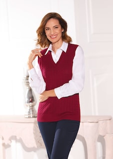 Pullunder mit zeitlosem Zopfmuster thumbnail 5