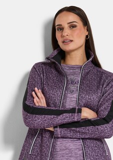 Fleecejacke in Strickoptik thumbnail 3