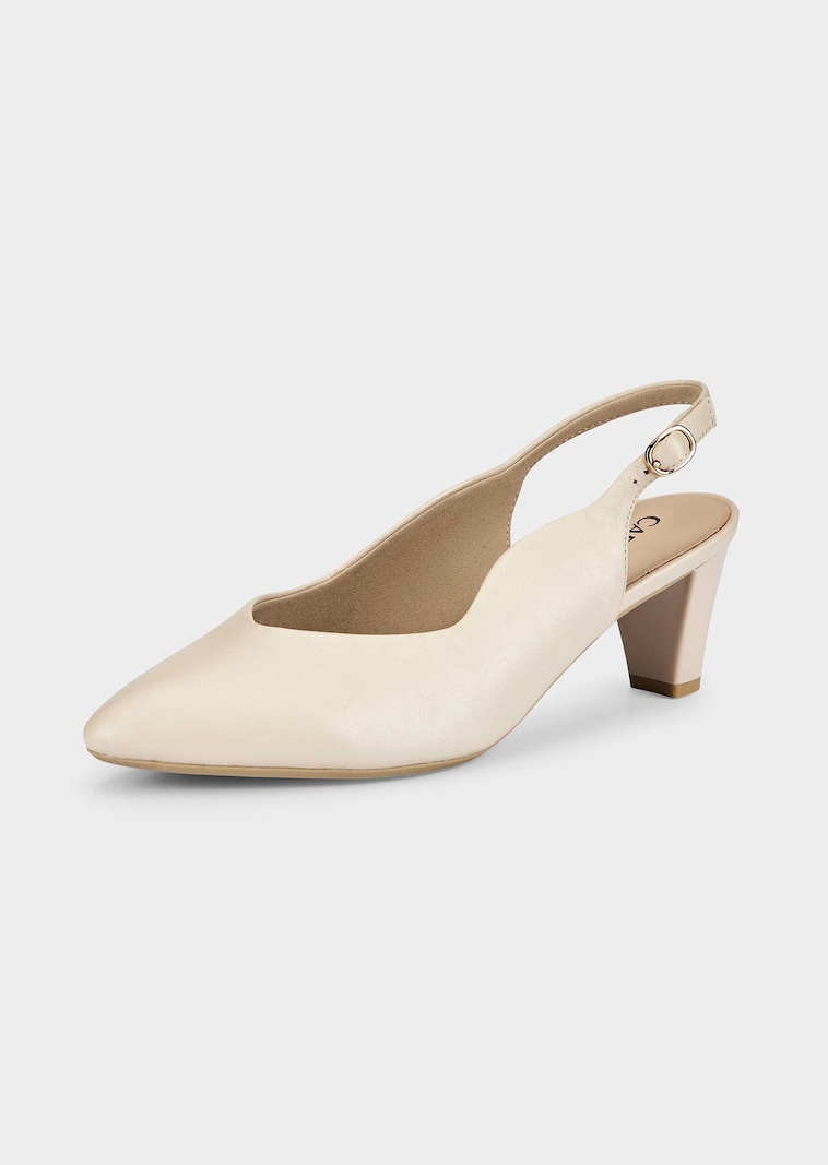 Pumps mit schmalem Fersenriemen
