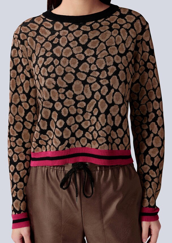Pullover aus Jacquardstrick in Animaldessin 1