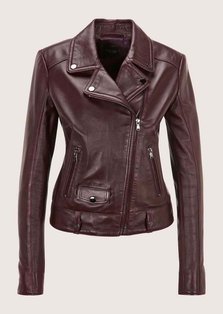 Lammnappa-Jacke im Biker-Style