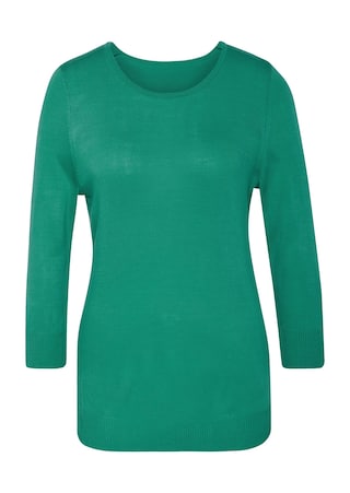 donkergroen Tricot pullover