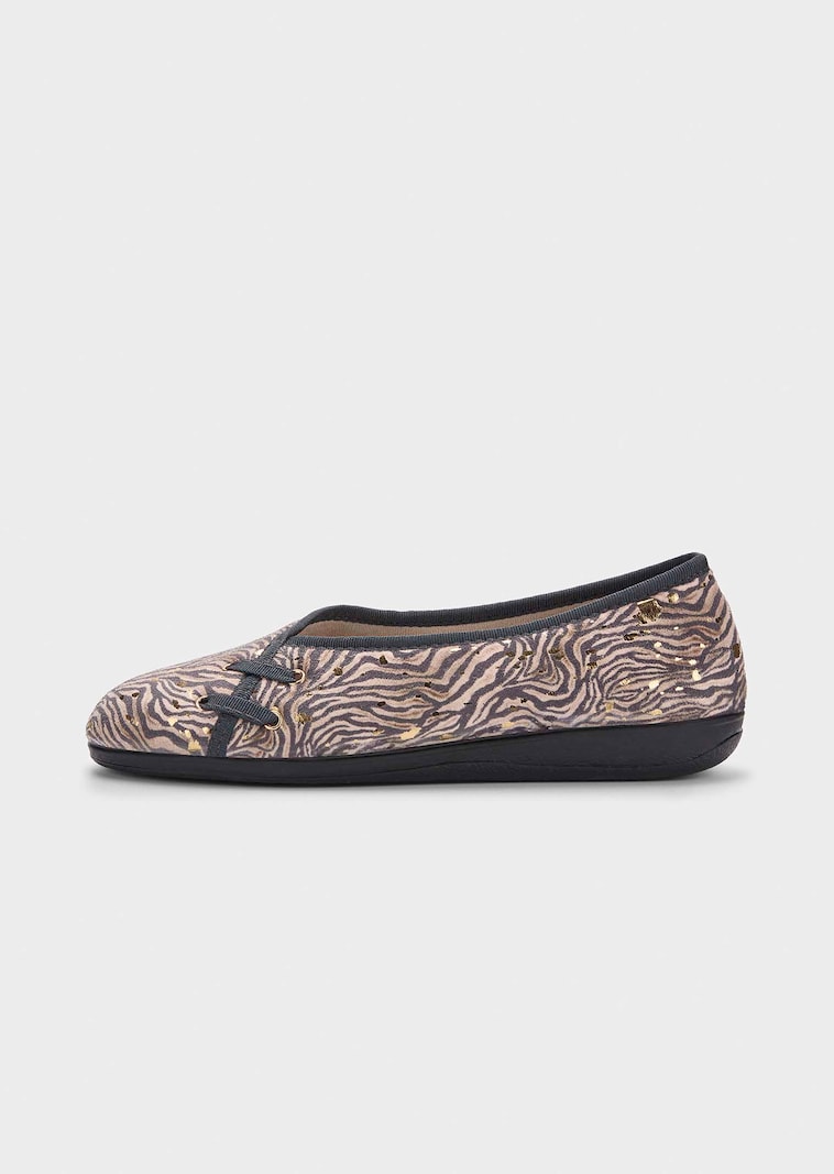 Pantoufles ballerines Ă motif animal