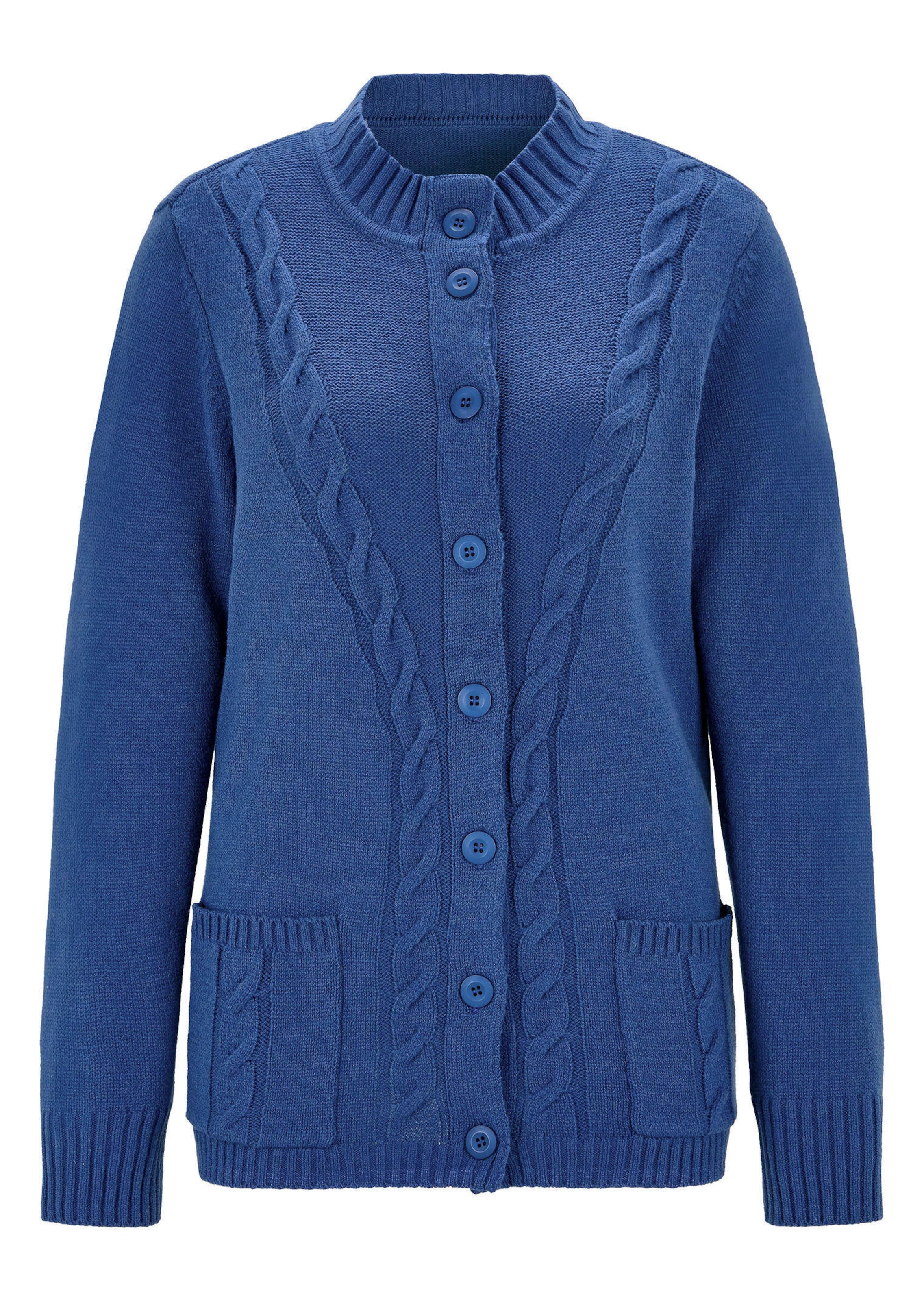 Tricot jasje met gevlochten kabelpatroon