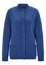 Strickjacke mit platziertem Zopfmuster thumbnail 2